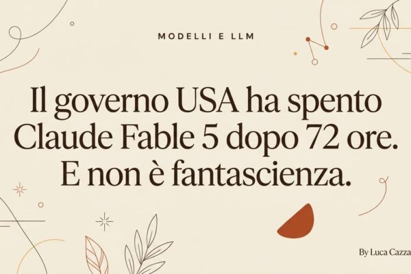 Il governo USA ha spento Claude Fable 5 dopo 72 ore. E non è fantascienza.