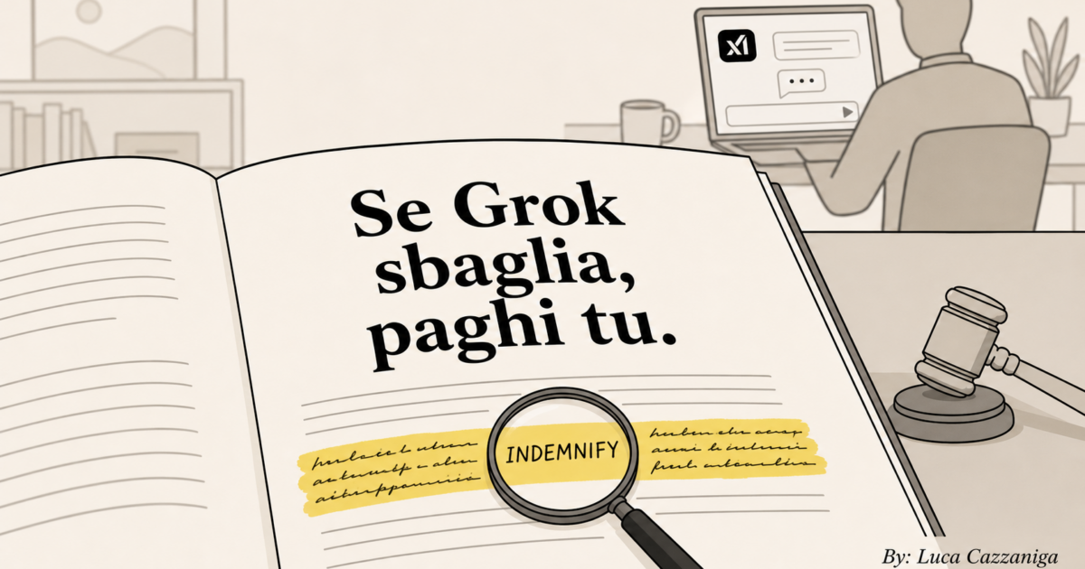 Se il generativo sbaglia, le spese legali le paghi tu