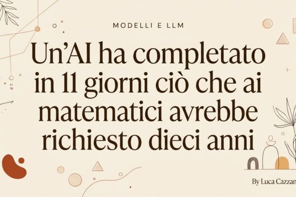 Un'AI ha completato in 11 giorni ciò che ai matematici avrebbe richiesto dieci anni