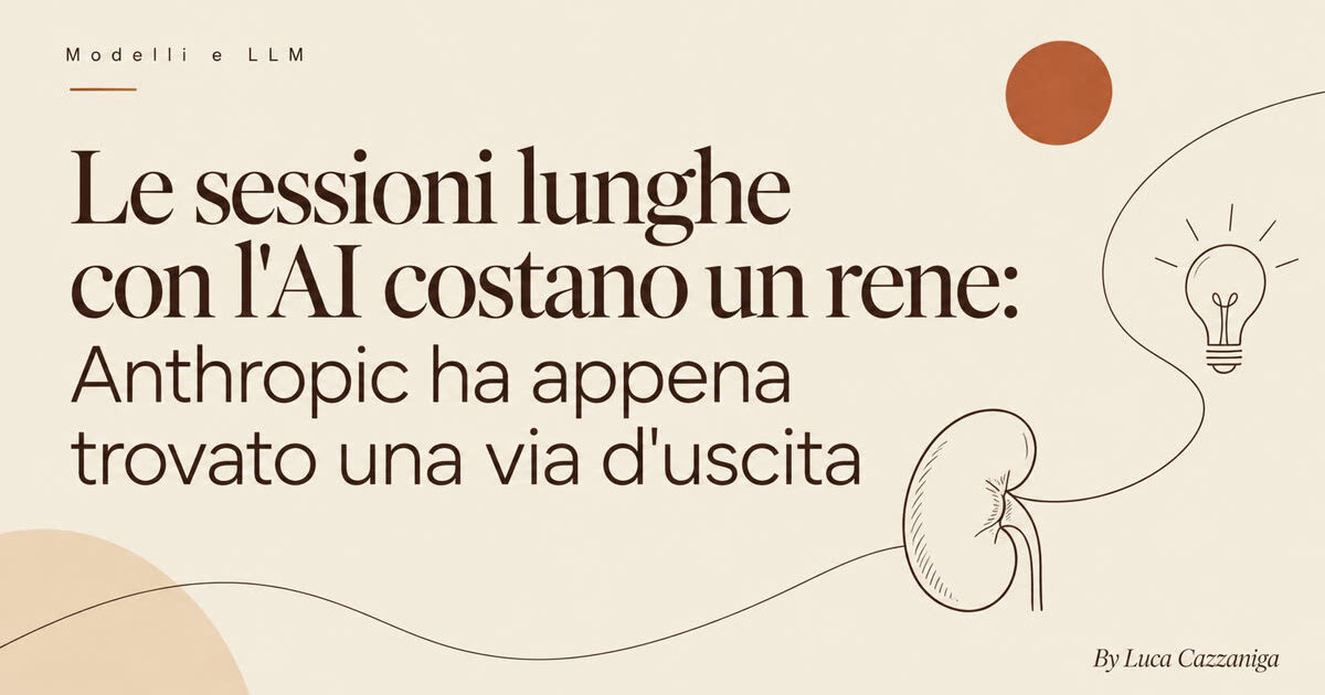 Le sessioni lunghe con l'AI costano un rene: Anthropic ha appena trovato una via d'uscita