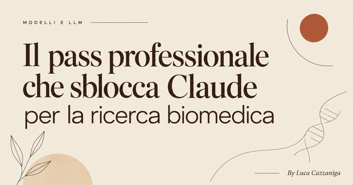 Il pass professionale che sblocca Claude per la ricerca biomedica