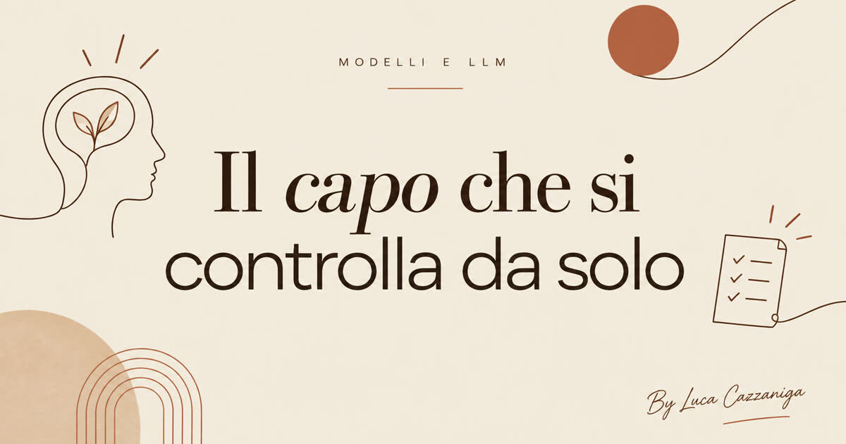 Il capo che si controlla da solo