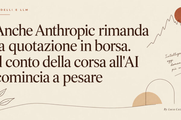Anche Anthropic rimanda la quotazione in borsa. Il conto della corsa all'AI comincia a pesare