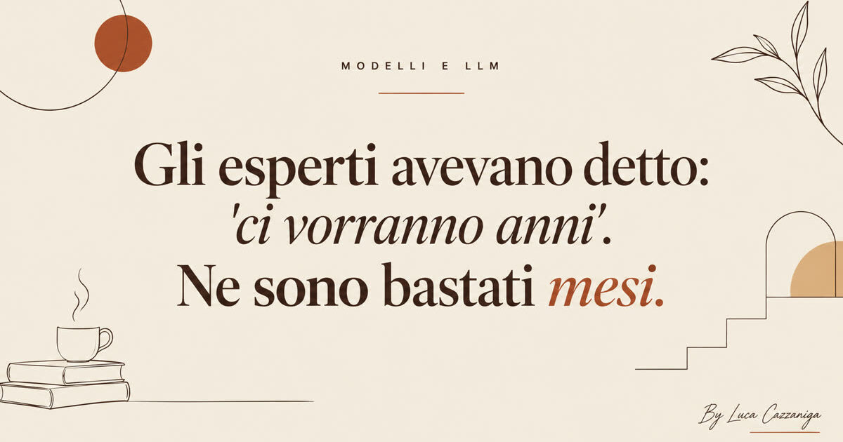Gli esperti avevano detto: 'ci vorranno anni'. Ne sono bastati mesi