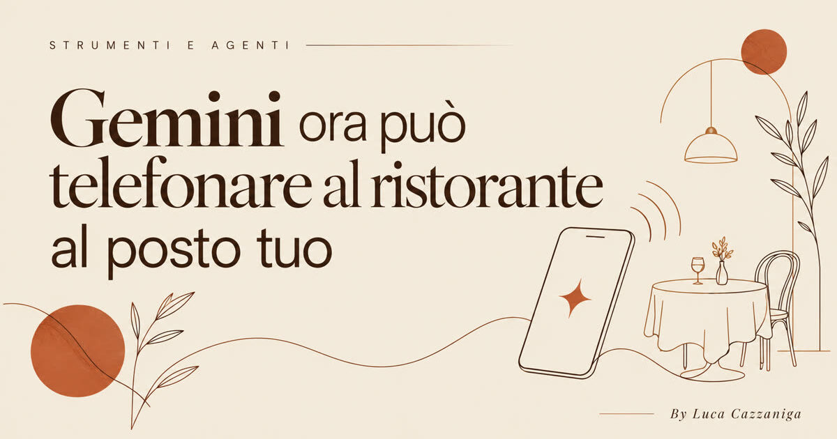 Gemini ora può telefonare al ristorante al posto tuo