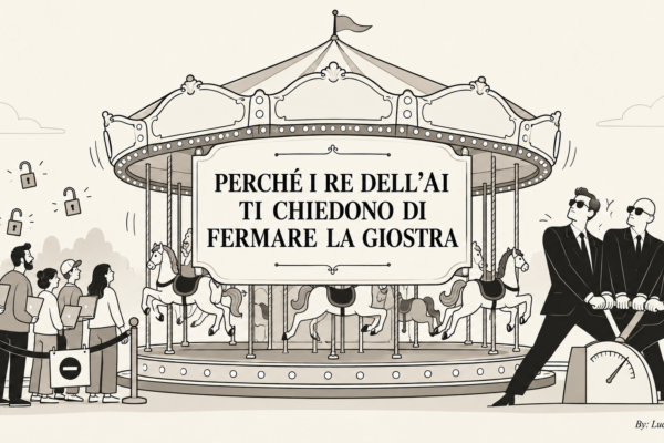 Perché i re dell'AI ti chiedono di fermare la giostra