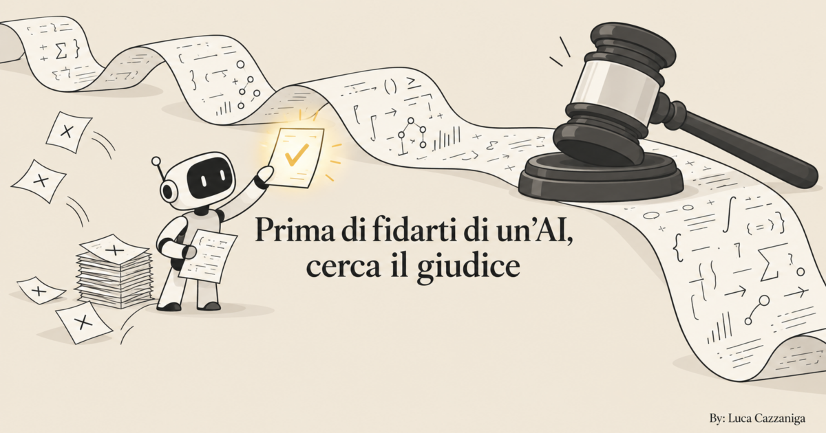 Prima di fidarti di un'AI, cerca il giudice