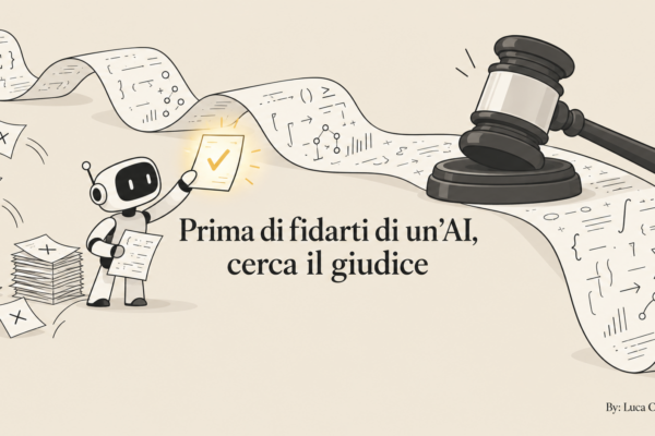 Prima di fidarti di un'AI, cerca il giudice