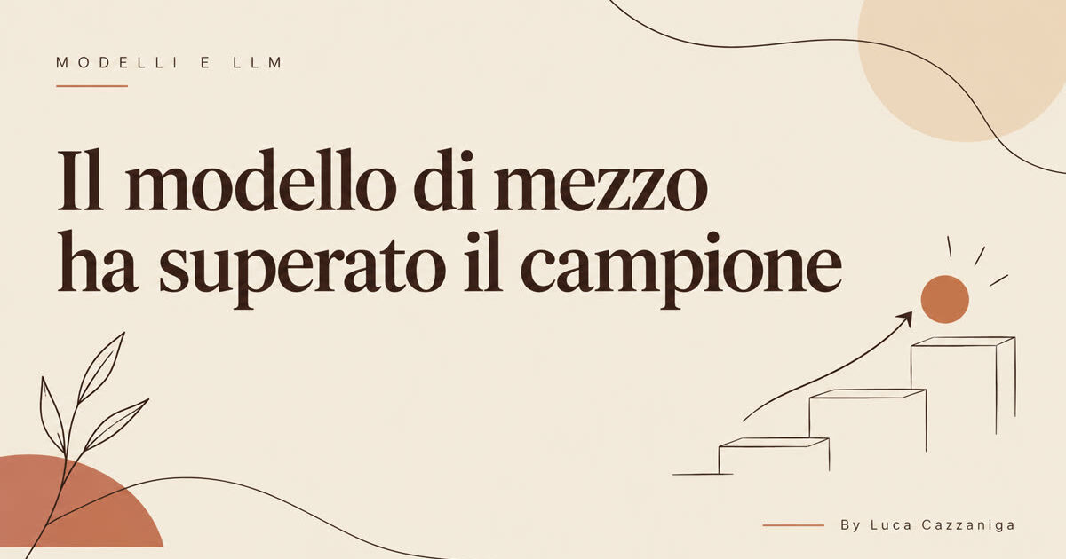 Il modello di mezzo ha superato il campione