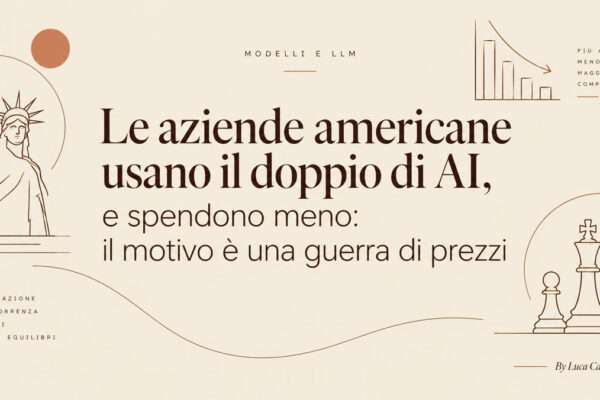 Le aziende americane usano il doppio di AI, e spendono meno: il motivo è una guerra di prezzi