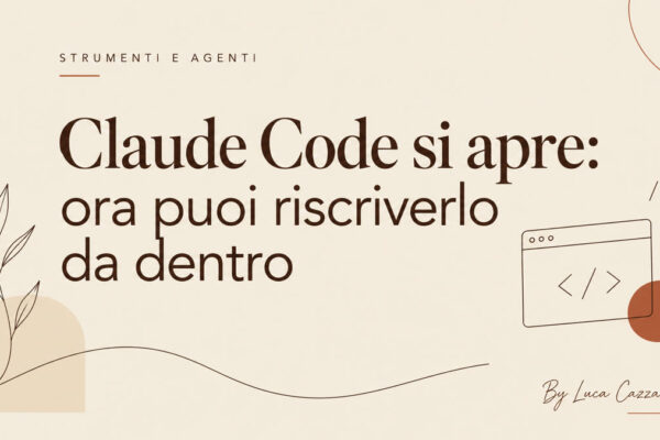 Claude Code si apre: ora puoi riscriverlo da dentro