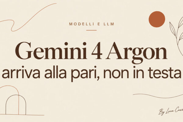 Gemini 4 Argon arriva alla pari, non in testa