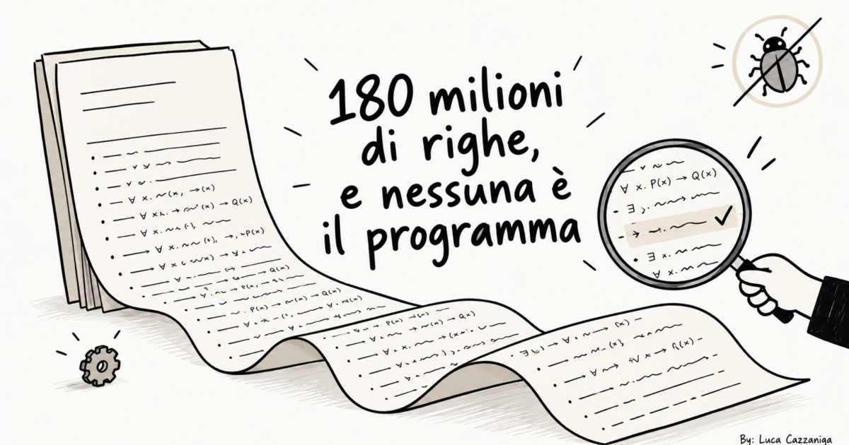 180 milioni di righe, e nessuna è il programma