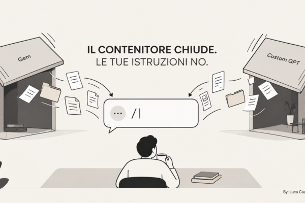 Il contenitore chiude. Le tue istruzioni no.