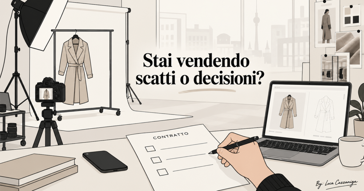 Stai vendendo scatti o decisioni?