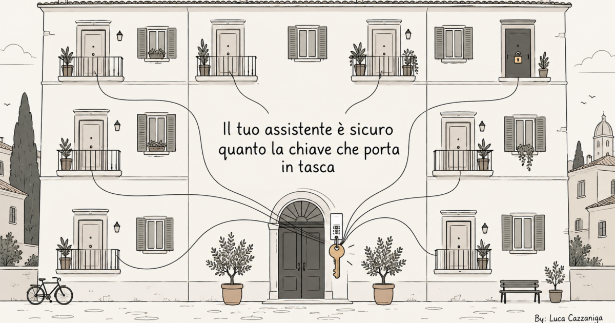 Il tuo assistente è sicuro quanto la chiave che porta in tasca