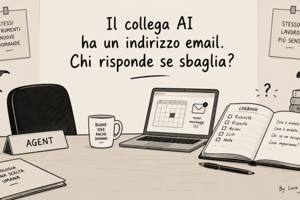 Il collega AI ha un indirizzo email. Chi risponde se sbaglia?